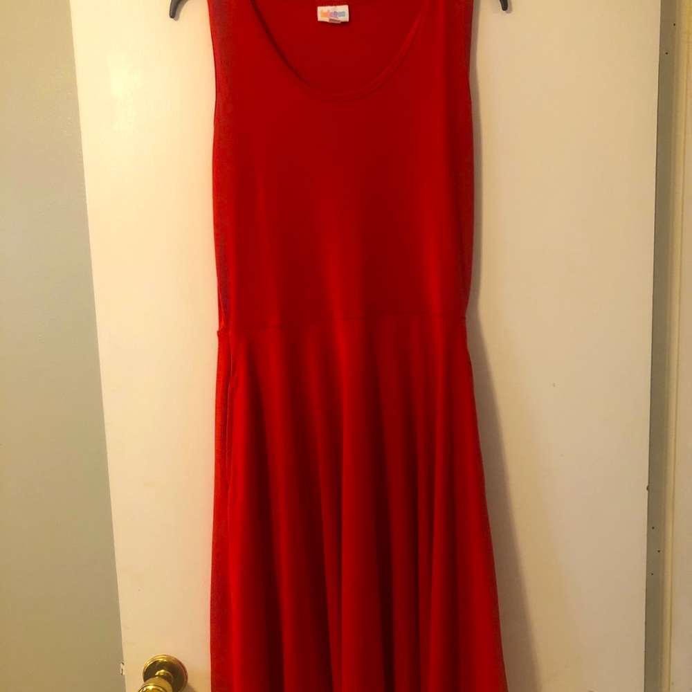 Lularoe Red Nicki Dress